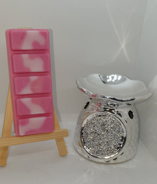 Marshmallow & White Peach scented snap bar